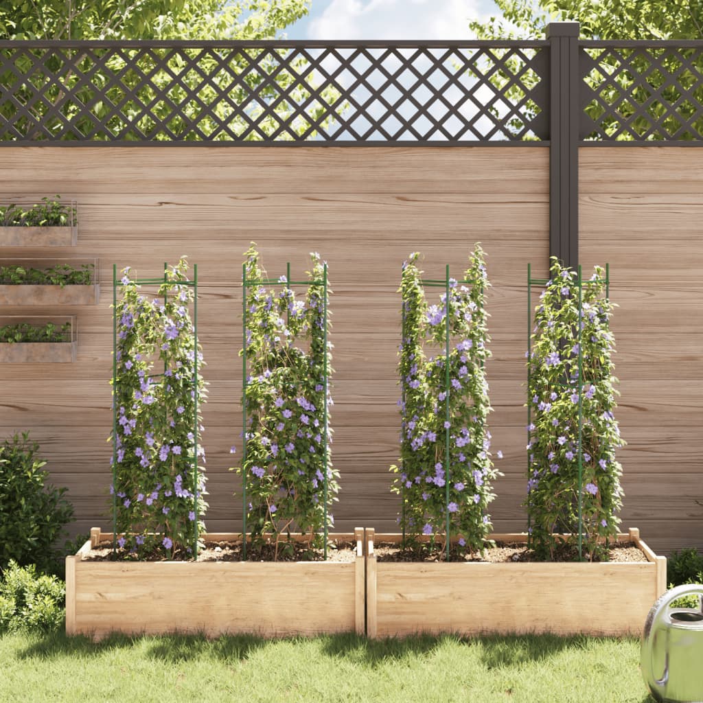 vidaXL Κλουβιά για Ντομάτες 4 τεμ. 116 εκ. Ατσάλι και Πολυπροπυλένιο