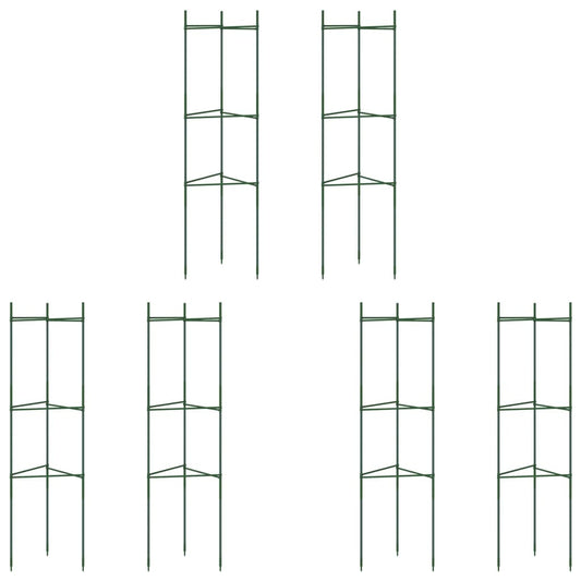 vidaXL Κλουβιά για Ντομάτες 6 τεμ. 116 εκ. Ατσάλι και Πολυπροπυλένιο