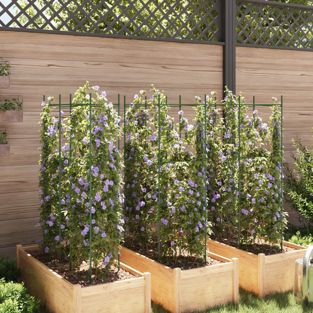 vidaXL Κλουβιά για Ντομάτες 6 τεμ. 116 εκ. Ατσάλι και Πολυπροπυλένιο