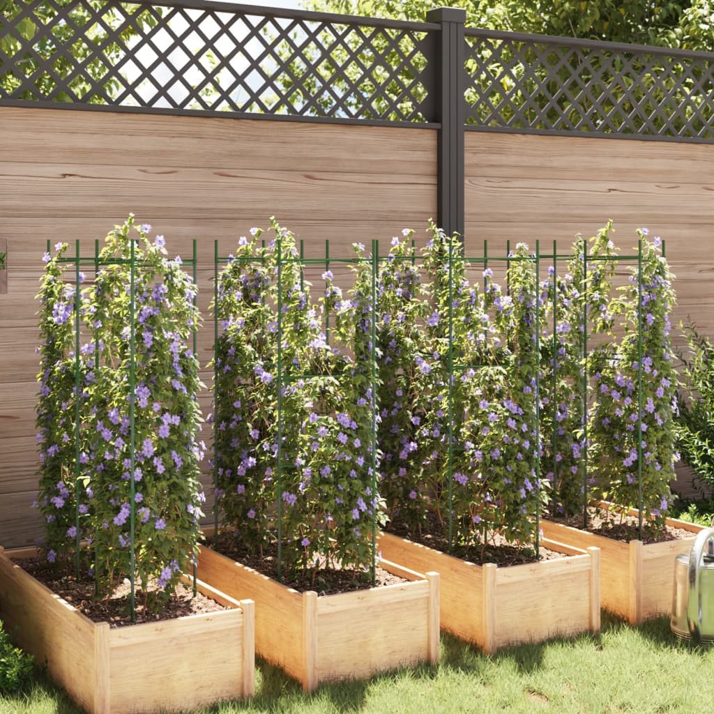 vidaXL Κλουβιά για Ντομάτες 8 τεμ. 116 εκ. Ατσάλι και Πολυπροπυλένιο