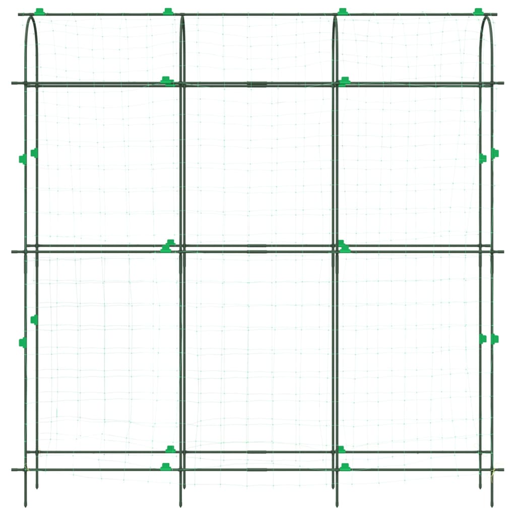 vidaXL Καφασωτά Κήπου για Αναρριχώμενα Φυτά 3 τεμ. Πλαίσιο U Ατσάλι