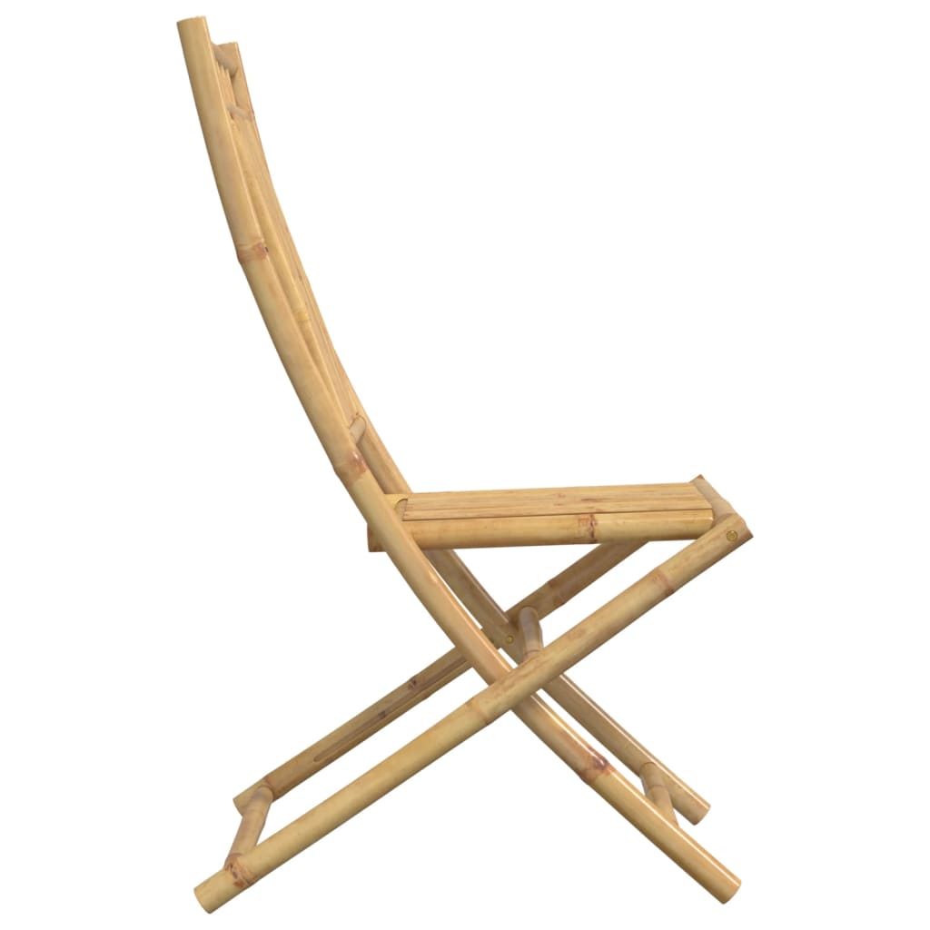 vidaXL Καρέκλες Κήπου Πτυσσόμενες 2 τεμ. 46 x 66 x 99 εκ. από Μπαμπού