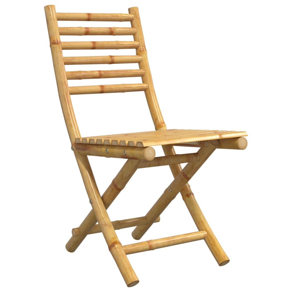 vidaXL Καρέκλες Κήπου Πτυσσόμενες 2 τεμ. 43x54x88 εκ. από Μπαμπού
