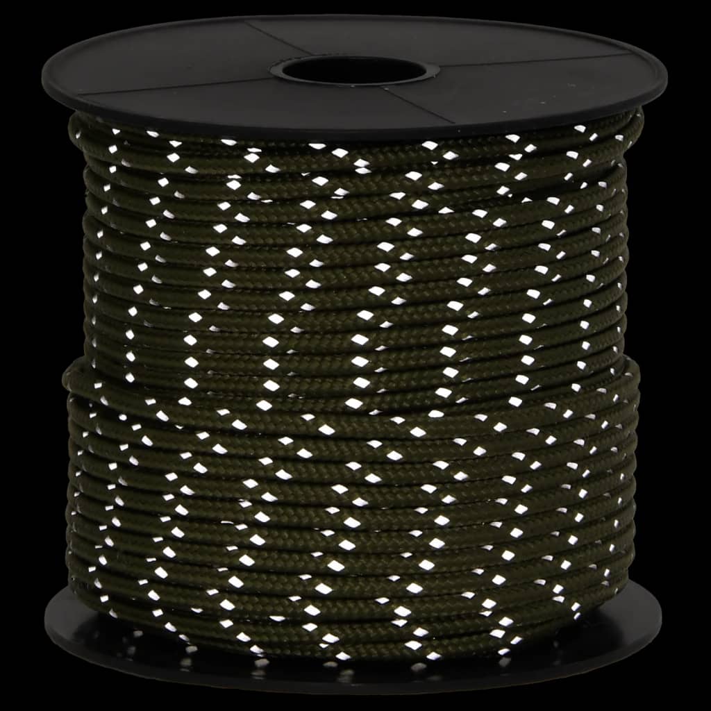 vidaXL Σχοινί με Εντατήρες Σκηνής με Ανακλ. Ταινίες/Κλειδιά 50 μ 4 χιλ