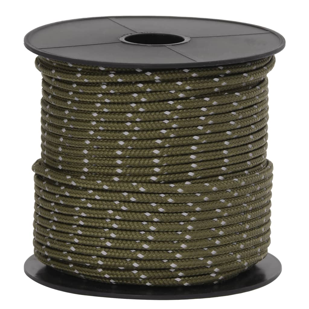 vidaXL Σχοινί με Εντατήρες Σκηνής με Ανακλ. Ταινίες/Κλειδιά 50 μ 4 χιλ