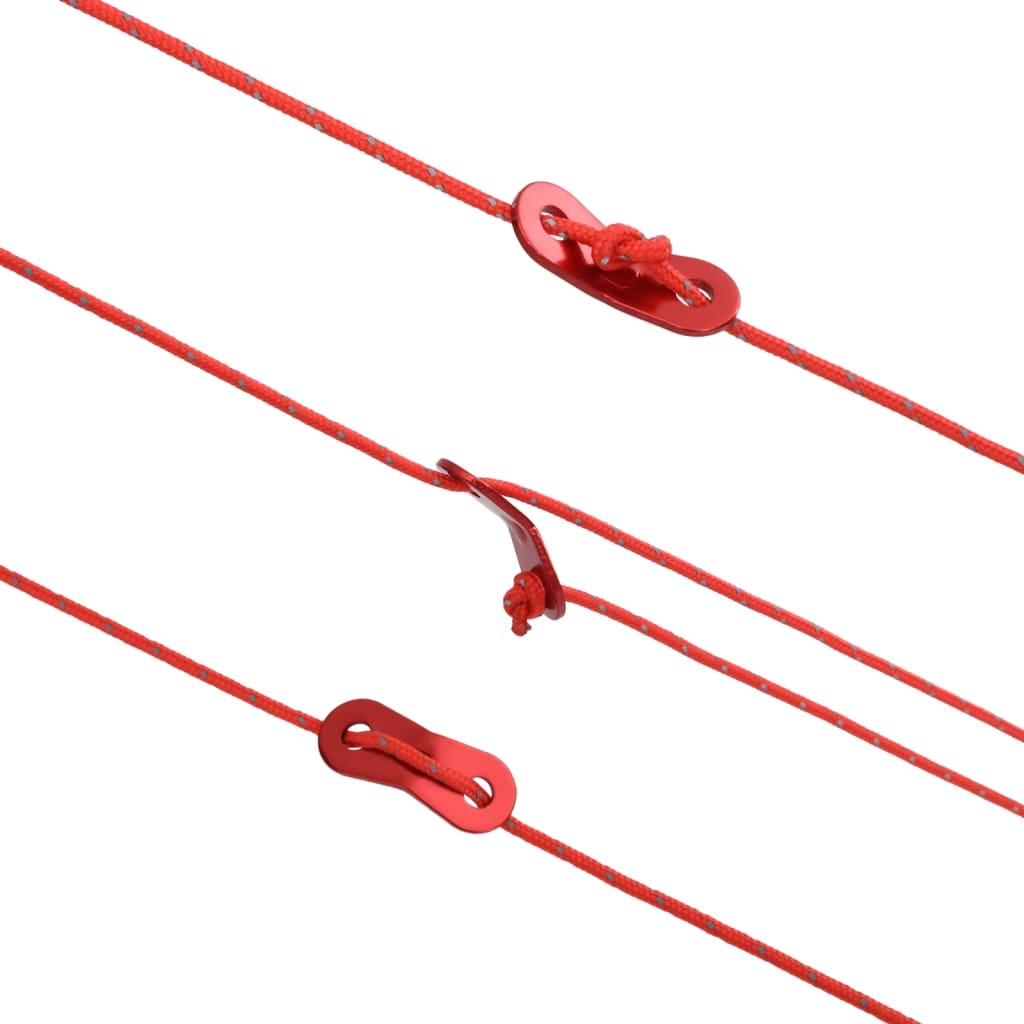 vidaXL Σχοινί με Εντατήρες Σκηνής με Ανακλ. Ταινίες/Κλειδιά 50 μ 4 χιλ