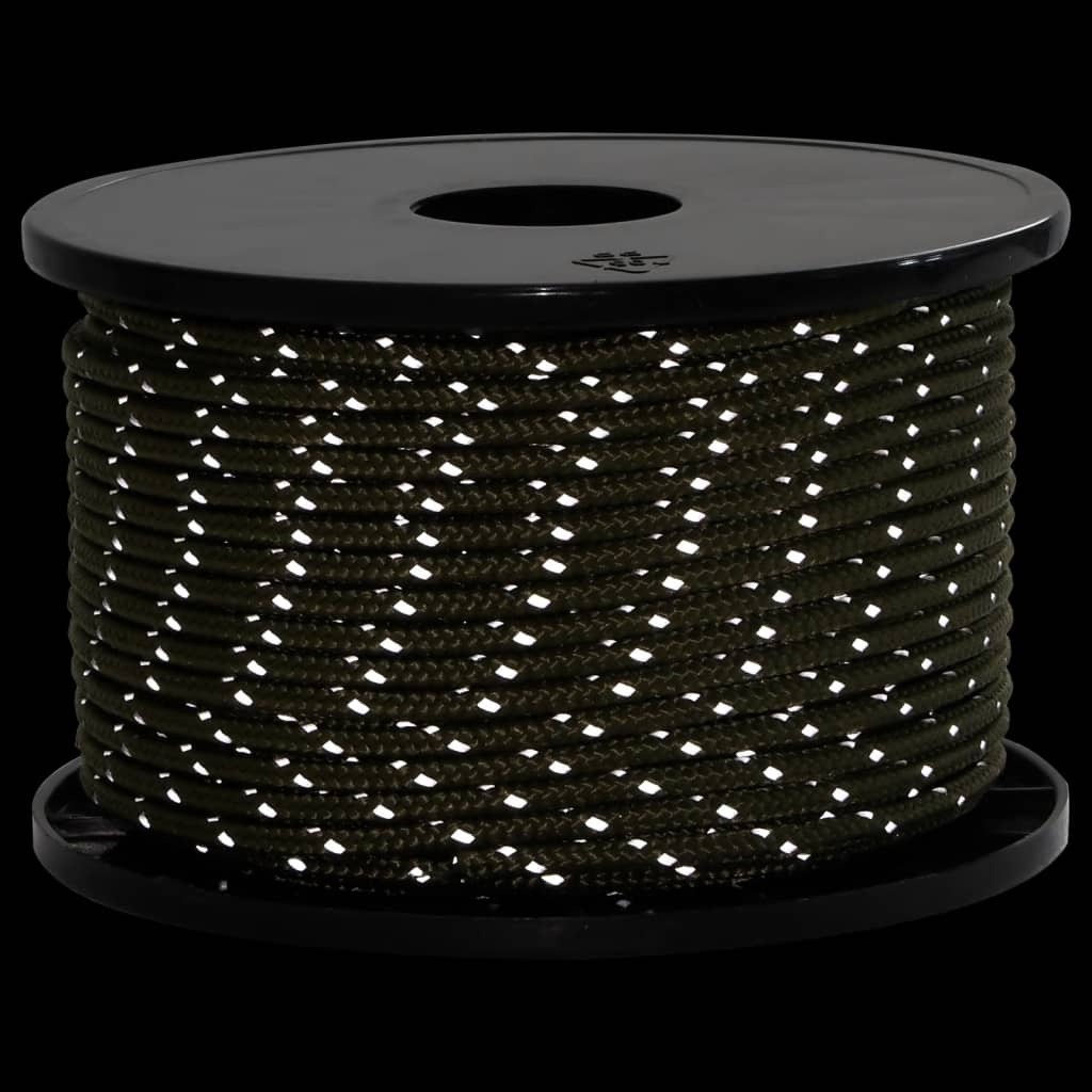 vidaXL Σχοινί με Εντατήρες Σκηνής με Ανακλ. Ταινίες/Κλειδιά 50 μ 5 χιλ