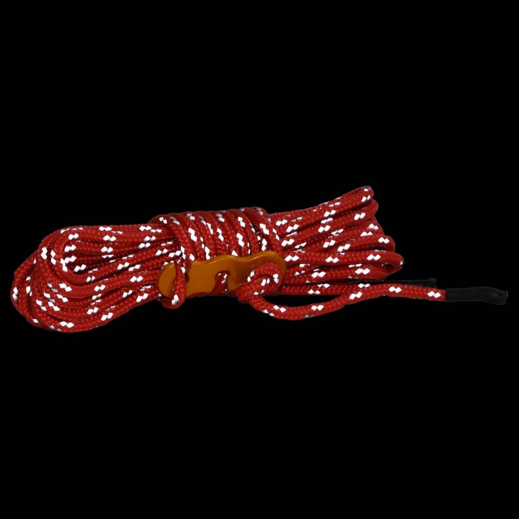 vidaXL Σχοινιά με Εντατήρες Σκηνής με Κλειδιά Ανακλ. 8 τεμ. 4 μ. 4 χιλ