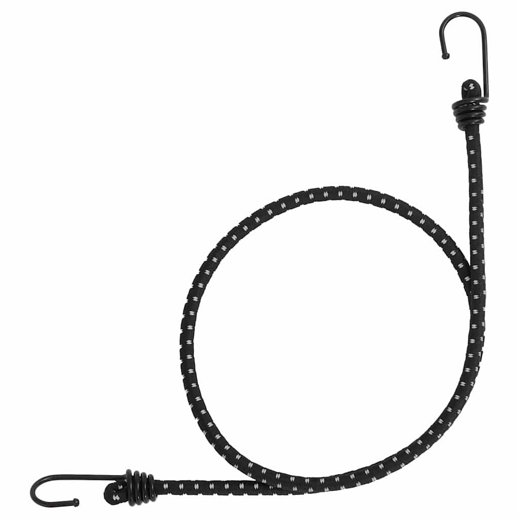 vidaXL Κορδόνια Ελαστικά Bungee με Γάντζο/Ανακλ. Ταινίες 50 τεμ 100 εκ