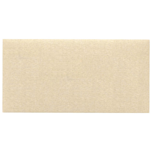 vidaXL Κεφαλάρι Τοίχου 12 pcs 30 x 15 cm Κρεμ ύφασμα