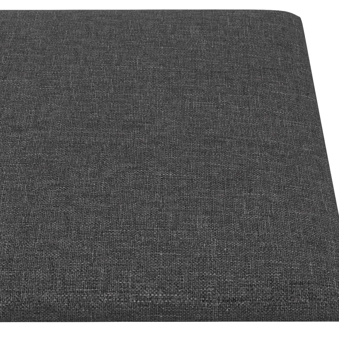 vidaXL Κεφαλάρι Τοίχου 12 pcs Σκούρο Γκρι 30 x 15 cm ύφασμα