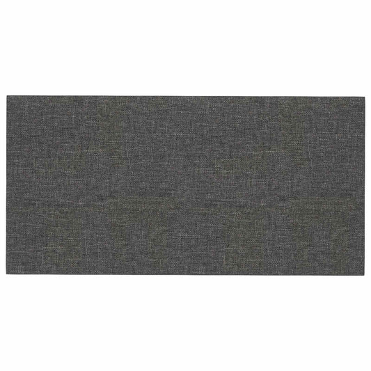 vidaXL Κεφαλάρι Τοίχου 12 pcs Σκούρο Γκρι 30 x 15 cm ύφασμα