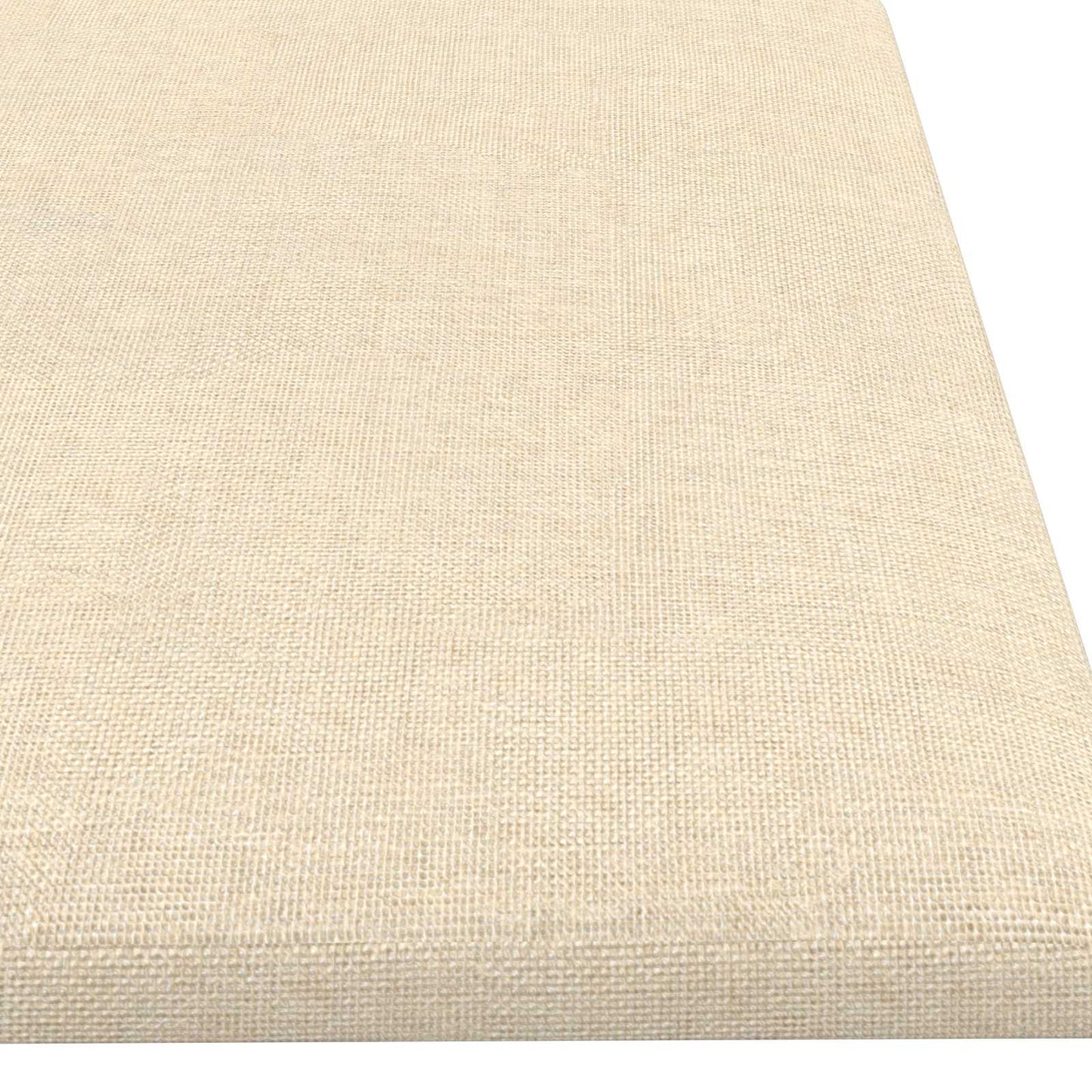 vidaXL Κεφαλάρι Τοίχου 12 pcs Κρεμ 60 x 15 cm ύφασμα