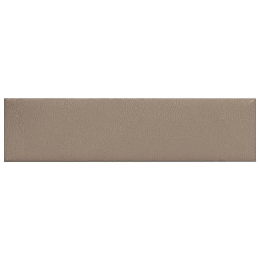 vidaXL Κεφαλάρι Τοίχου 12 pcs 60 x 15 cm Καπουτσίνο ύφασμα