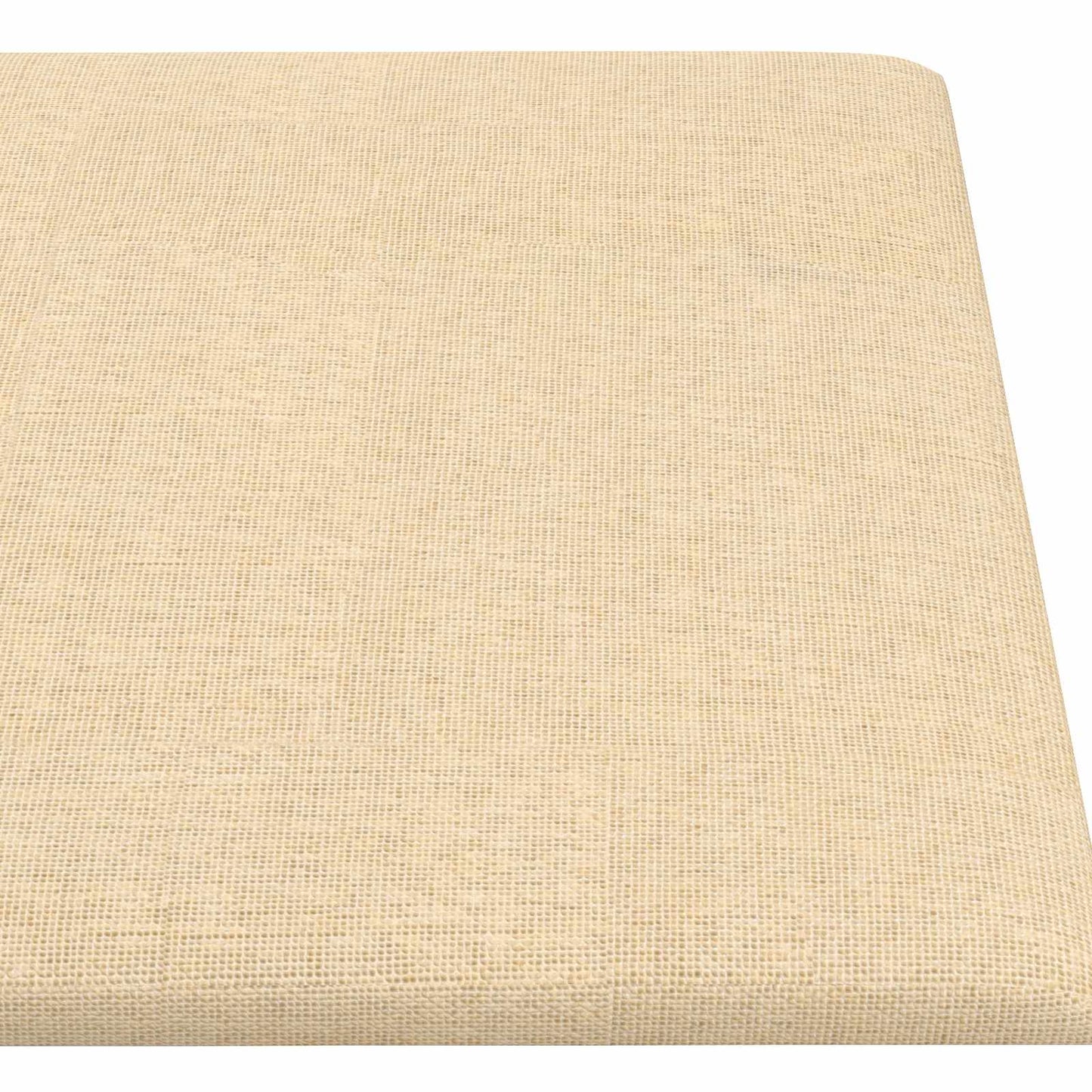 vidaXL Κεφαλάρι Τοίχου 12 pcs Κρεμ 90 x 15 cm ύφασμα