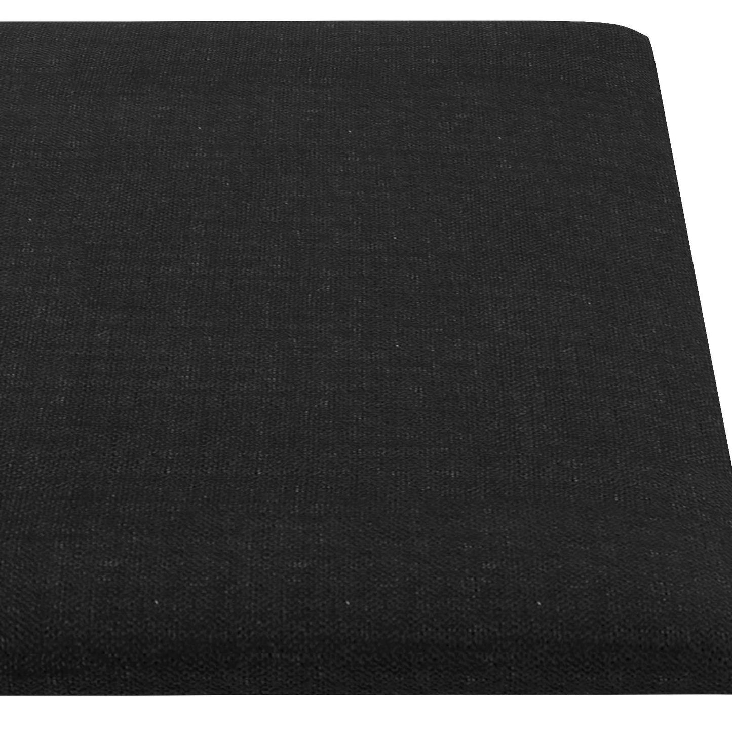 vidaXL Κεφαλάρι Τοίχου 12 pcs Μαύρο 90 x 30 cm ύφασμα