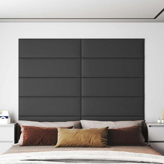 vidaXL Κεφαλάρι Τοίχου 12 pcs Γκρι 90 x 30 cm ύφασμα
