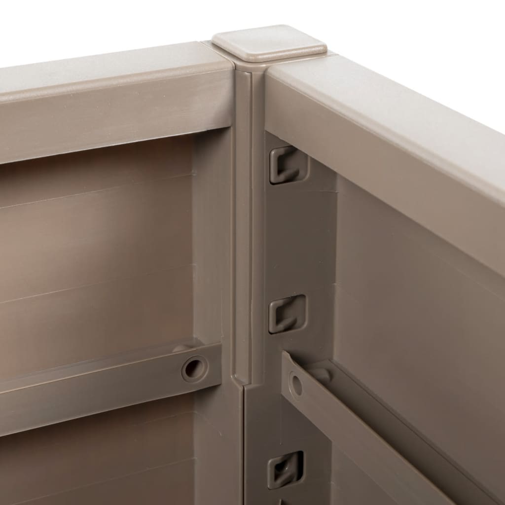 vidaXL Ζαρντινιέρα Κήπου Ανοιχτό Καφέ 80x36x35 εκ. Πολυπροπυλένιο