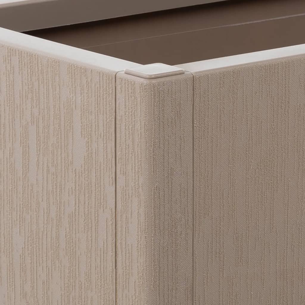 vidaXL Ζαρντινιέρα Κήπου με Καφασωτό Αν. Καφέ 80 x 36 x 140 εκ. από PP