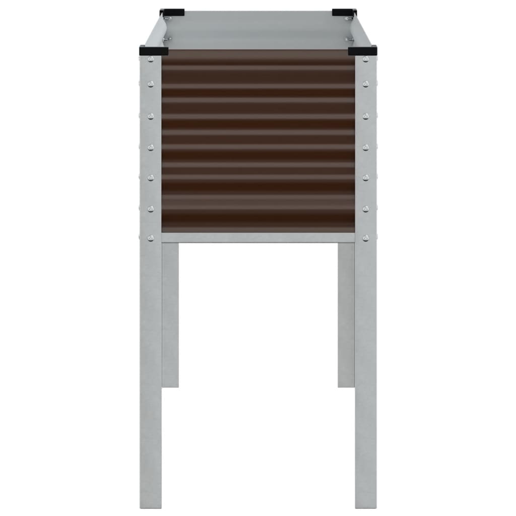 vidaXL Ζαρντινιέρα Κήπου Καφέ 100x41x90 εκ. από Ατσάλι