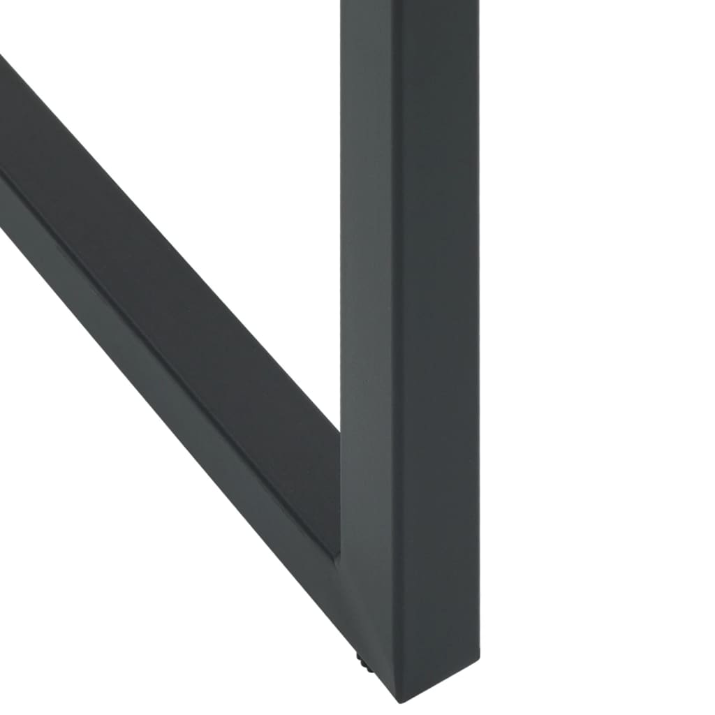 vidaXL Σκαμπό Μπαρ 4Τεμ. Μαύρα 38x38x80 εκ. Ατσάλι με Ηλ. Βαφή Πούδρας