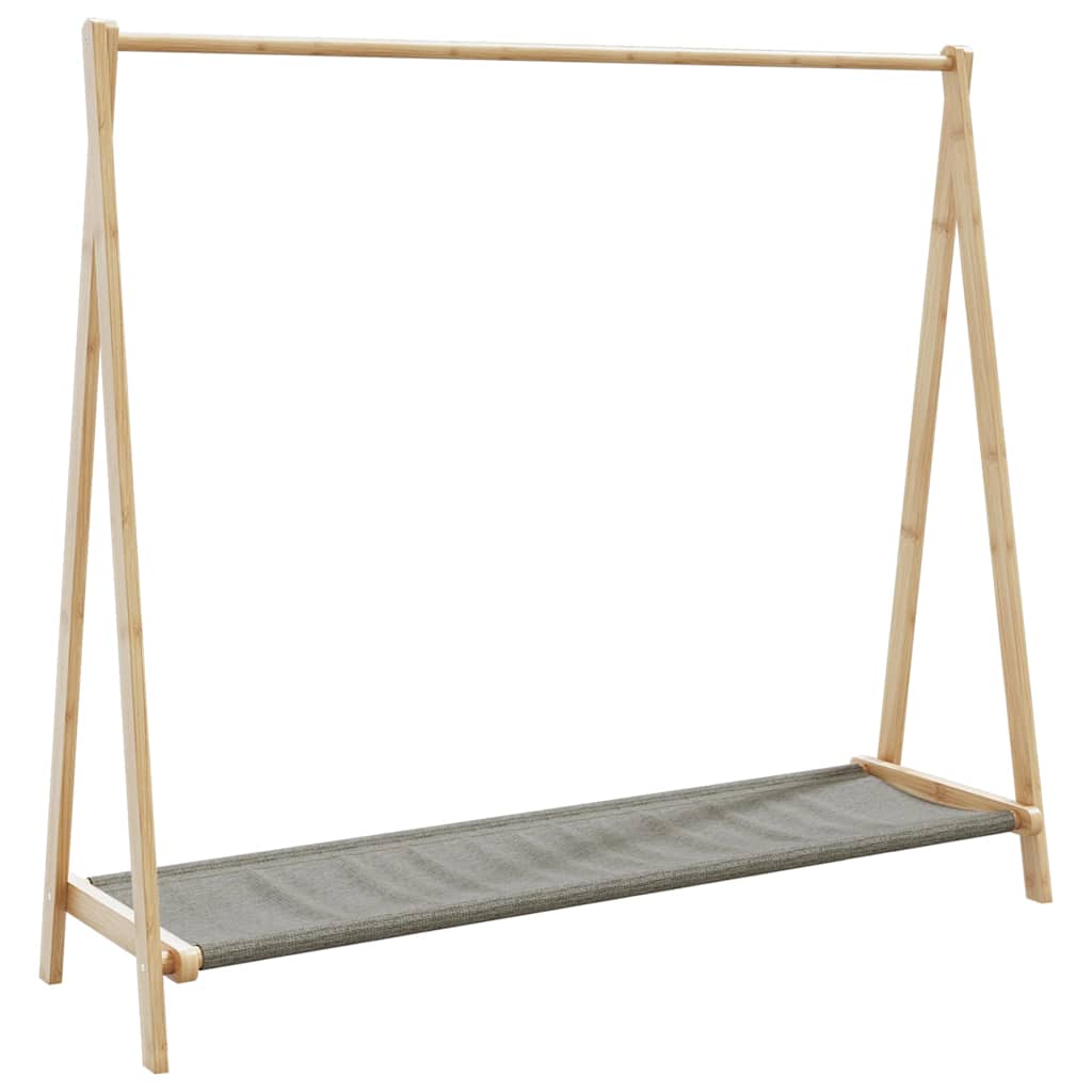 vidaXL Κρεμάστρα Ρούχων με Ράφια 106x34x102 εκ. Μπαμπού