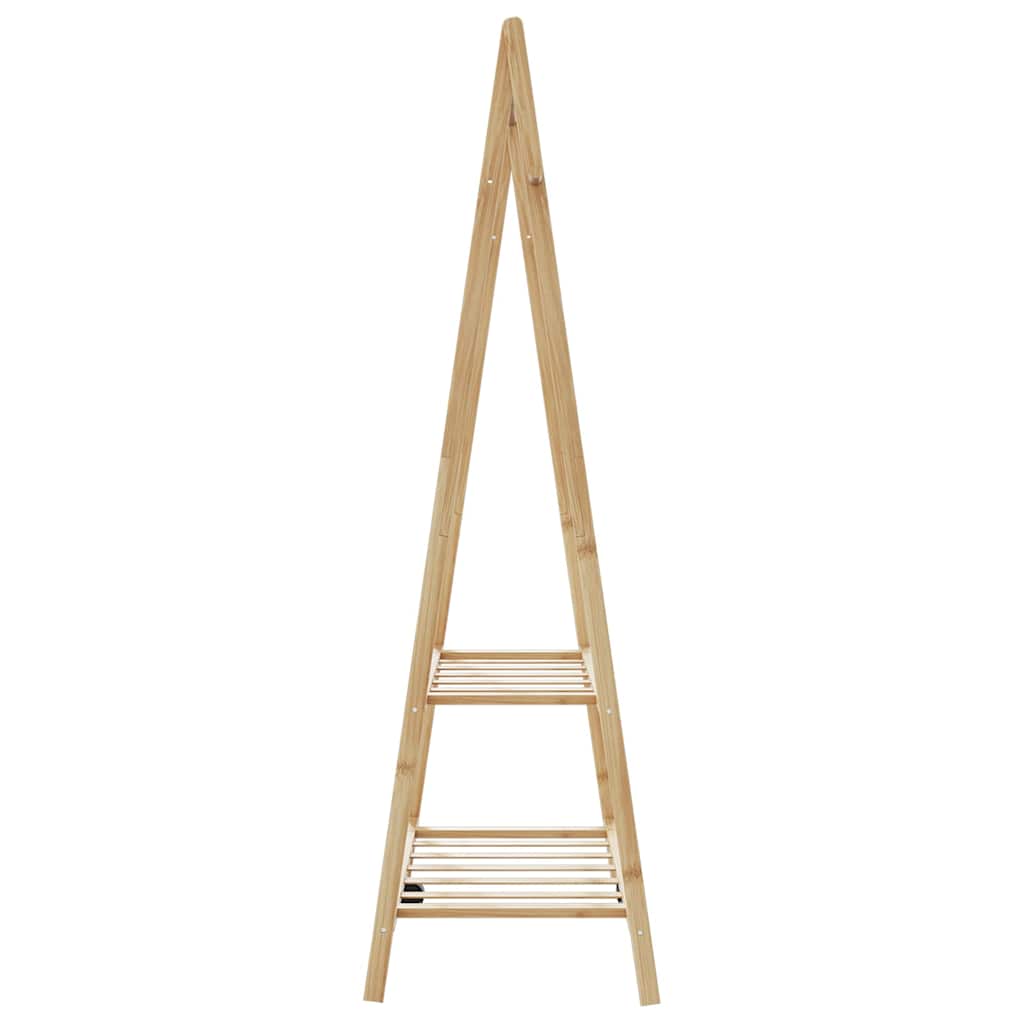 vidaXL Κρεμάστρα Ρούχων με Ράφια 96x45,5x150,5 εκ. Μπαμπού