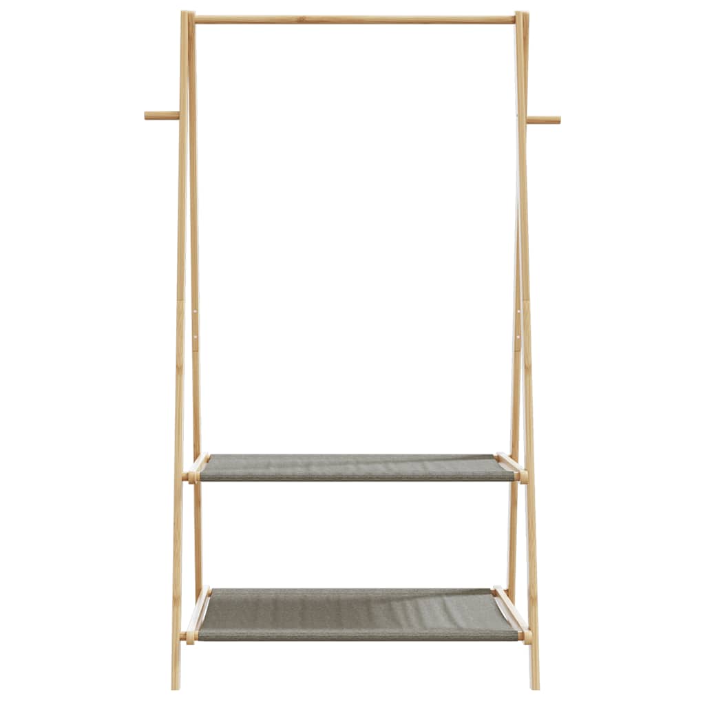 vidaXL Κρεμάστρα Ρούχων με Ράφια 96x45,5x150,5 εκ. Μπαμπού