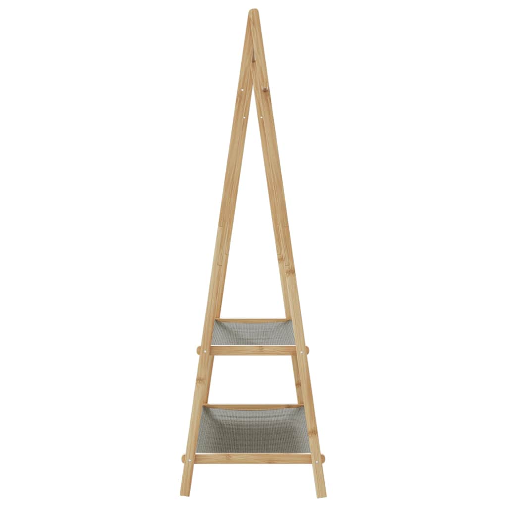vidaXL Κρεμάστρα Ρούχων με Ράφια 96x45,5x150,5 εκ. Μπαμπού
