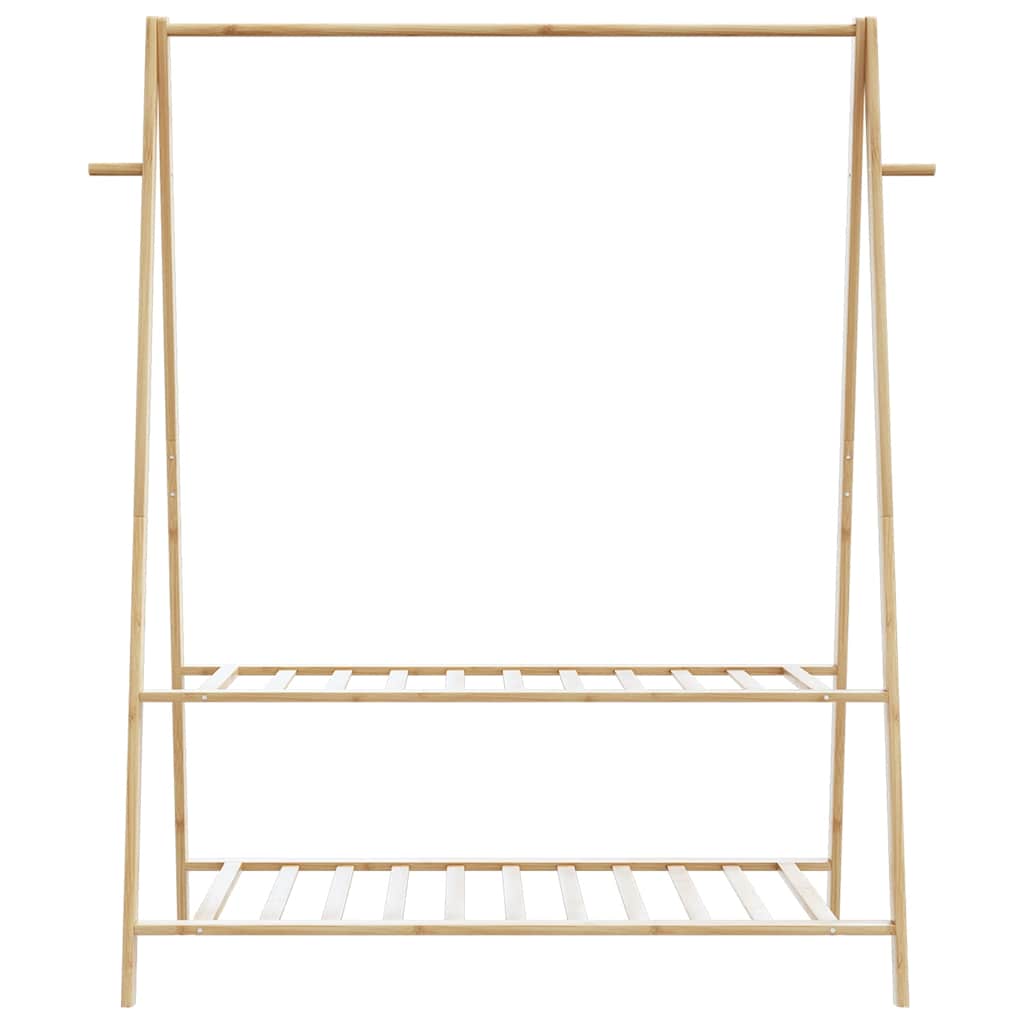 vidaXL Κρεμάστρα Ρούχων με Ράφια 132x45,5x150,5 εκ. Μπαμπού