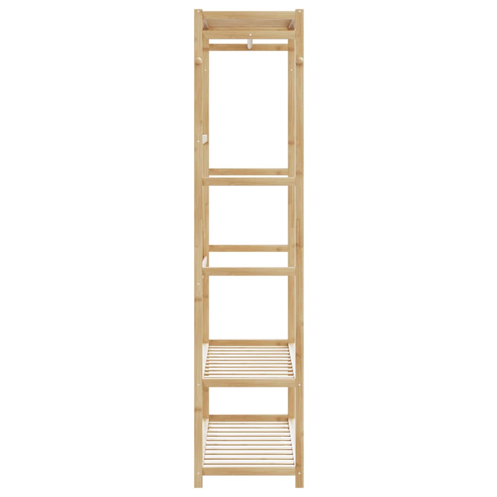 vidaXL Κρεμάστρα Ρούχων με Ράφια 110x40x175 εκ. Μπαμπού