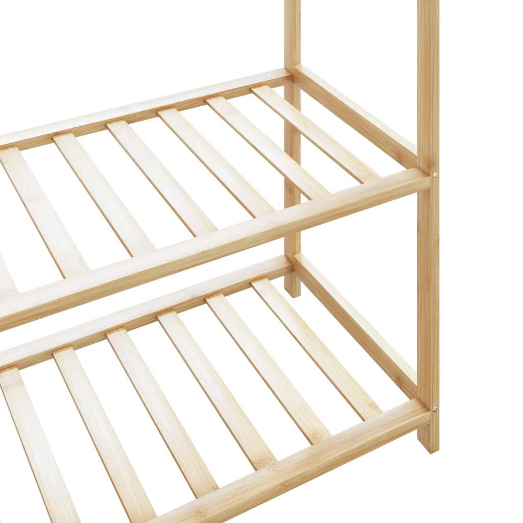 vidaXL Κρεμάστρα Ρούχων με Ράφια 110x40x175 εκ. Μπαμπού