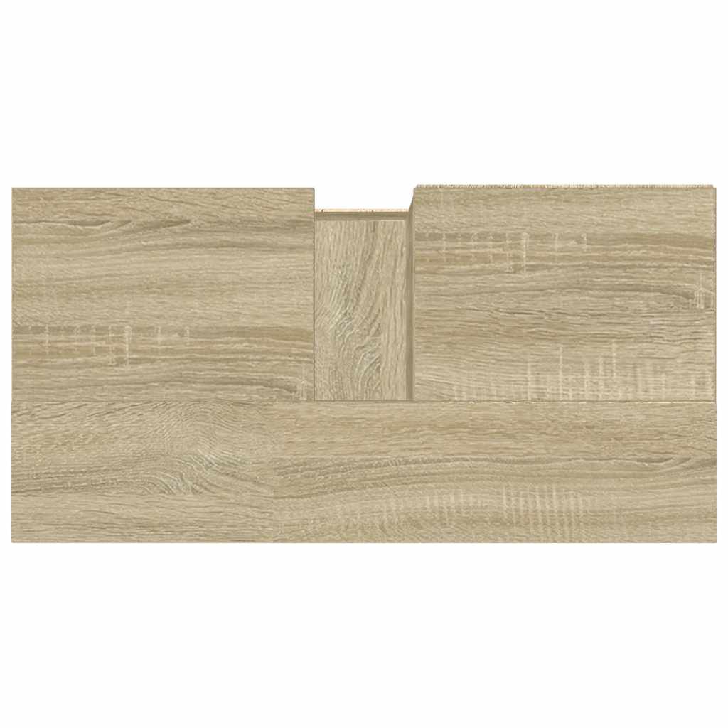 vidaXL Ντουλάπι Μπάνιου Sonoma Δρυς 65x33x60 εκ. Επεξεργασμένο Ξύλο