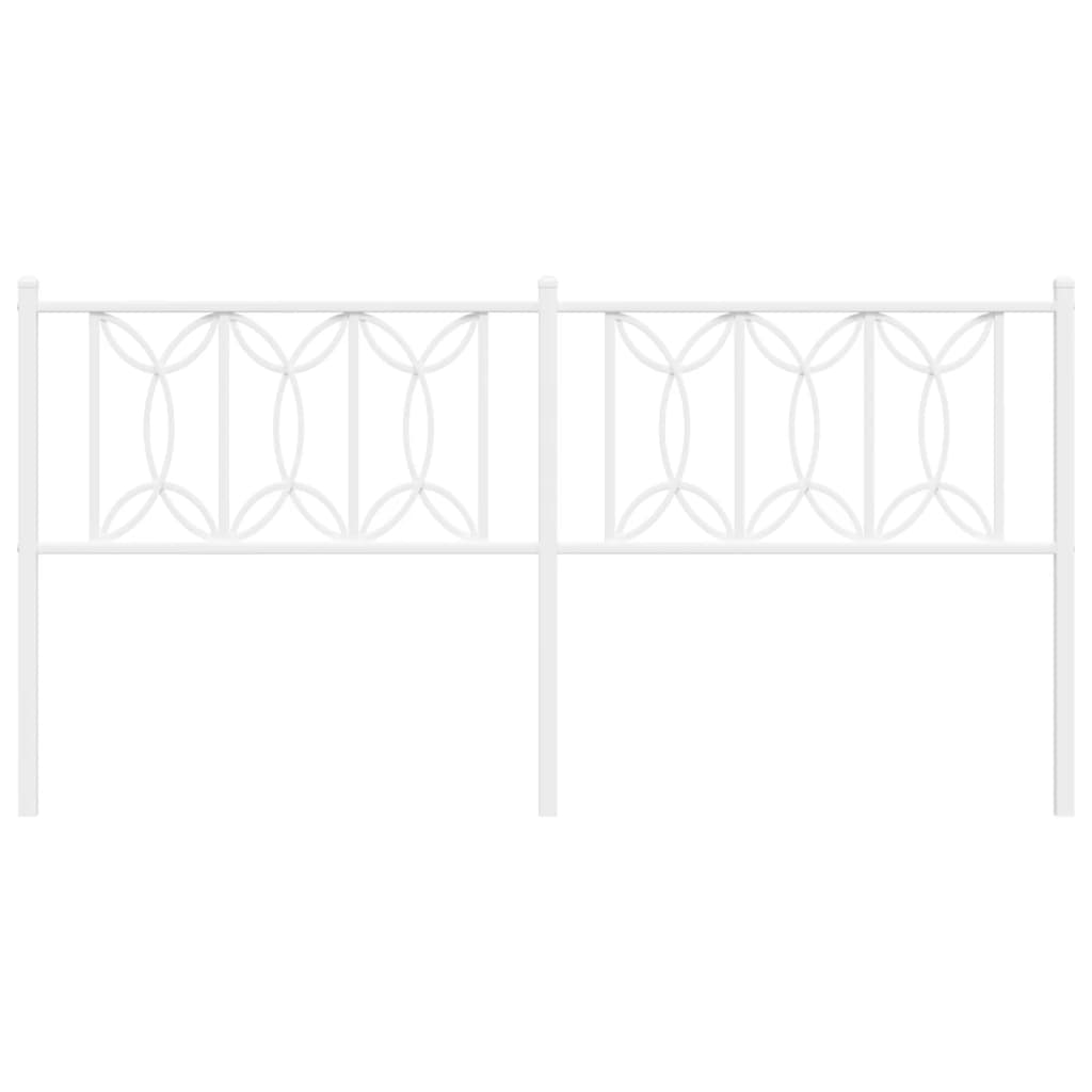 vidaXL Κεφαλάρι Λευκό 180 εκ. Μεταλλικό