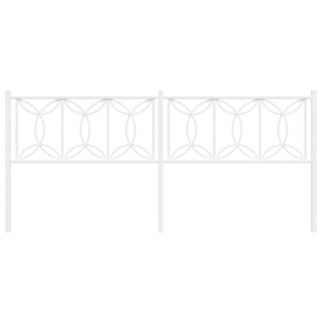 vidaXL Ανταλλακτικό κεφαλάρι Λευκό 200 εκ. Μεταλλικό