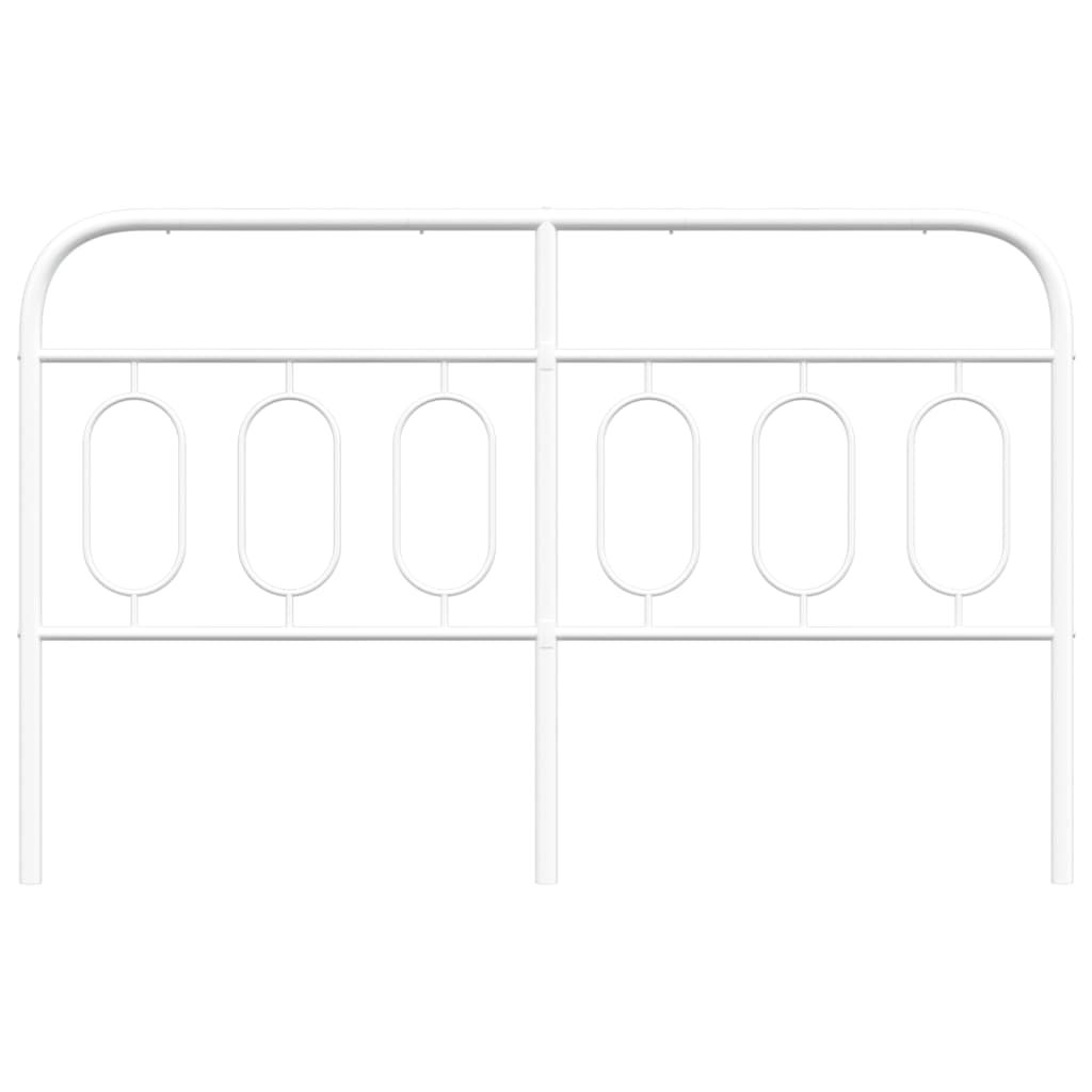 vidaXL Κεφαλάρι Λευκό 137 εκ. Μεταλλικό