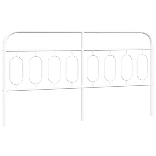 vidaXL Κεφαλάρι Λευκό 160 εκ. Μεταλλικό