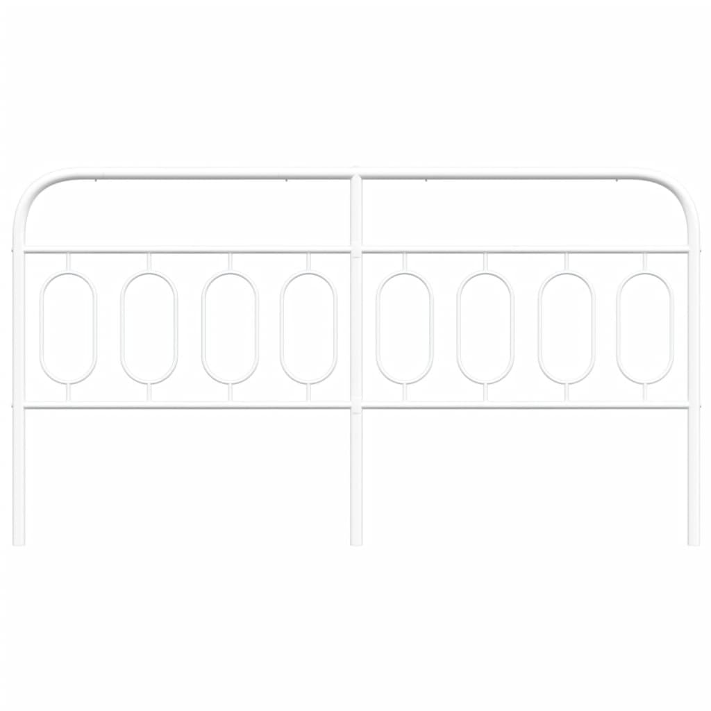 vidaXL Κεφαλάρι Λευκό 193 εκ. Μεταλλικό