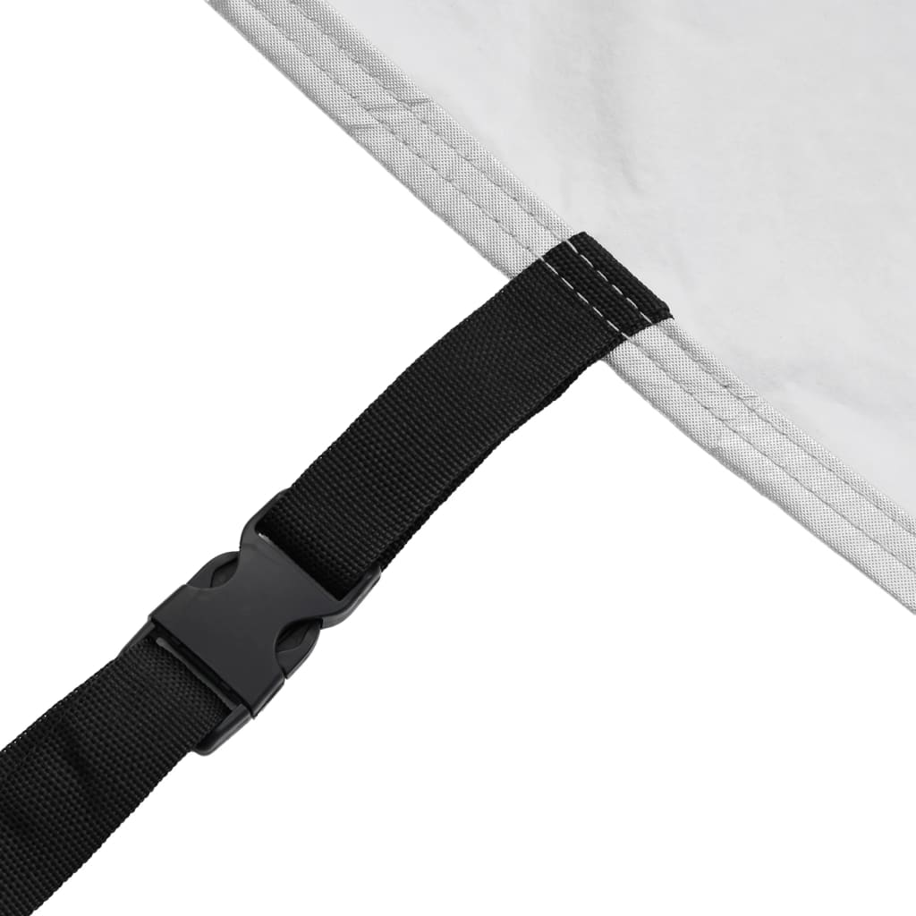 vidaXL Κουκούλα Αυτοκινήτου για Sedan με Ιμάντες και Κλιπ Ασημί XL