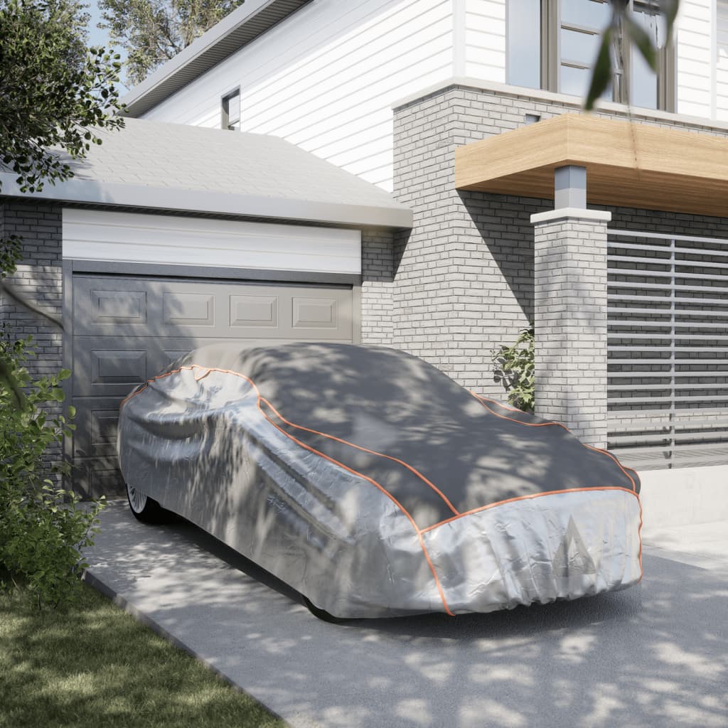 vidaXL Κουκούλα Αυτοκινήτου Sedan Προστασίας από Χαλάζι Γκρι/Ασημί L