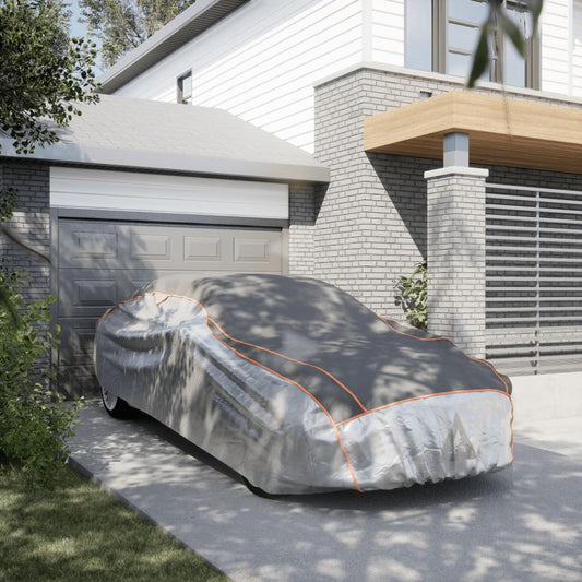 vidaXL Κουκούλα Αυτοκινήτου Sedan Προστασίας από Χαλάζι Γκρι/Ασημί XL