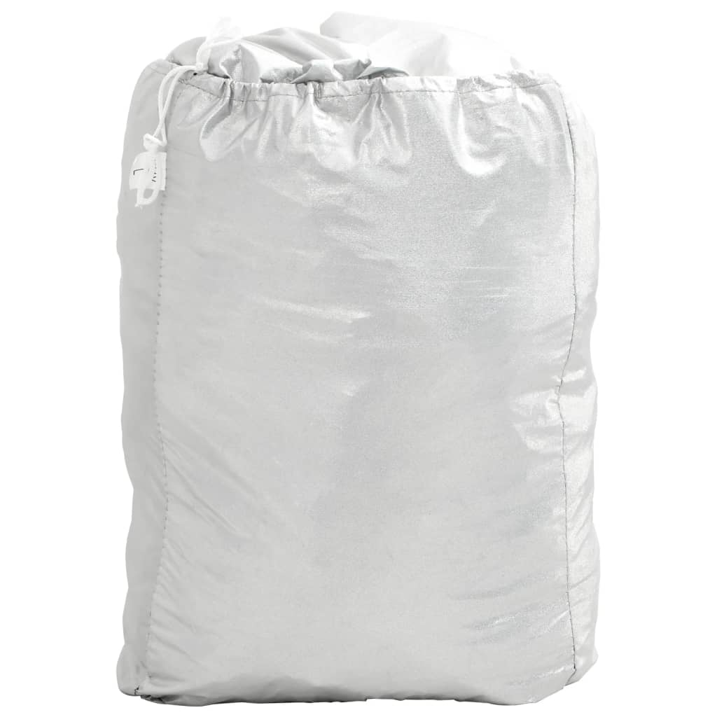 vidaXL Κουκούλα Αυτοκινήτου για SUV με Ιμάντες και Κλιπ Ασημί M PEVA