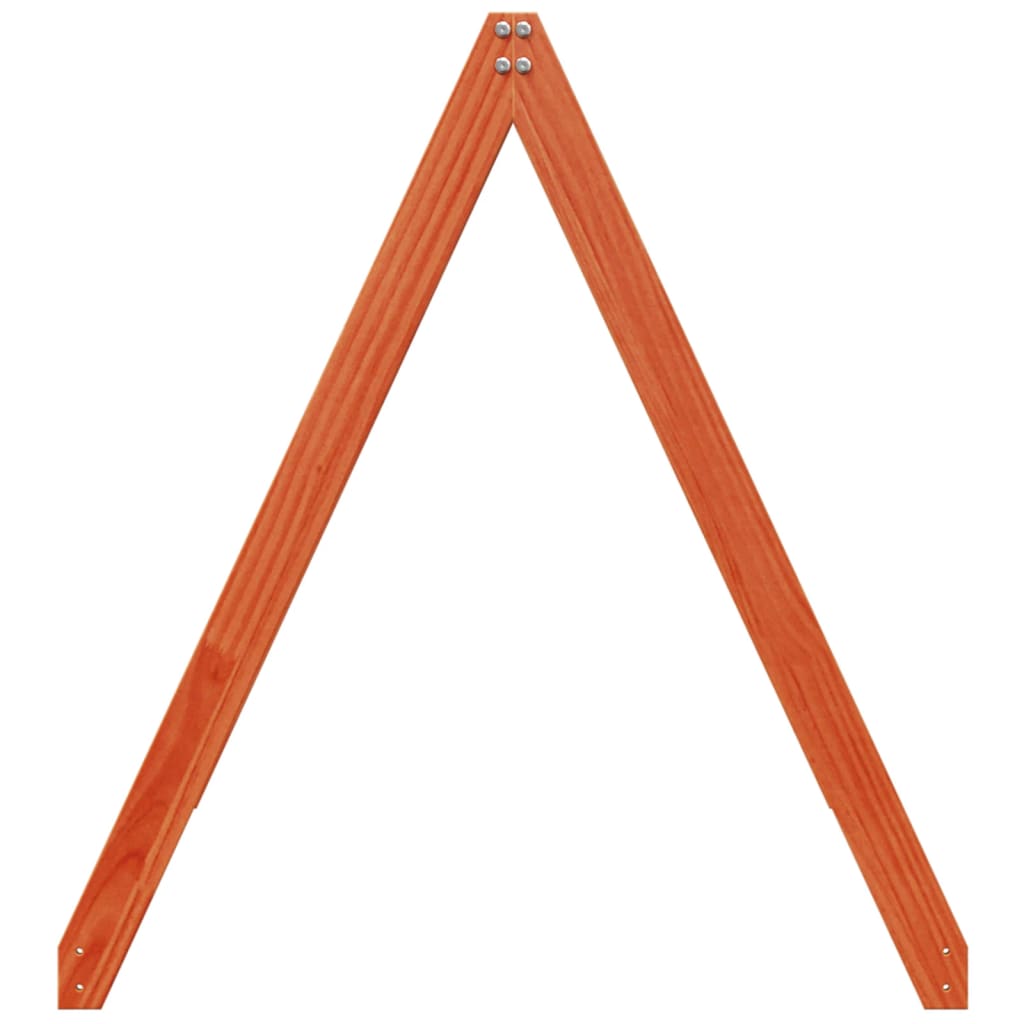 vidaXL Οροφή Κρεβατιού Παιδική Καφέ 199x95,5x88 εκ. Μασίφ Ξύλο Πεύκου