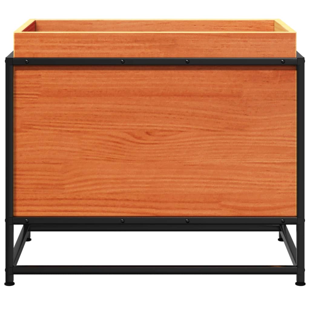 vidaXL Ζαρντινιέρα Καφέ Κεριού 60x40x50 εκ. από Μασίφ Ξύλο Πεύκου