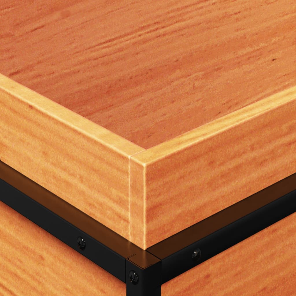 vidaXL Ζαρντινιέρα Καφέ Κεριού 60x40x50 εκ. από Μασίφ Ξύλο Πεύκου