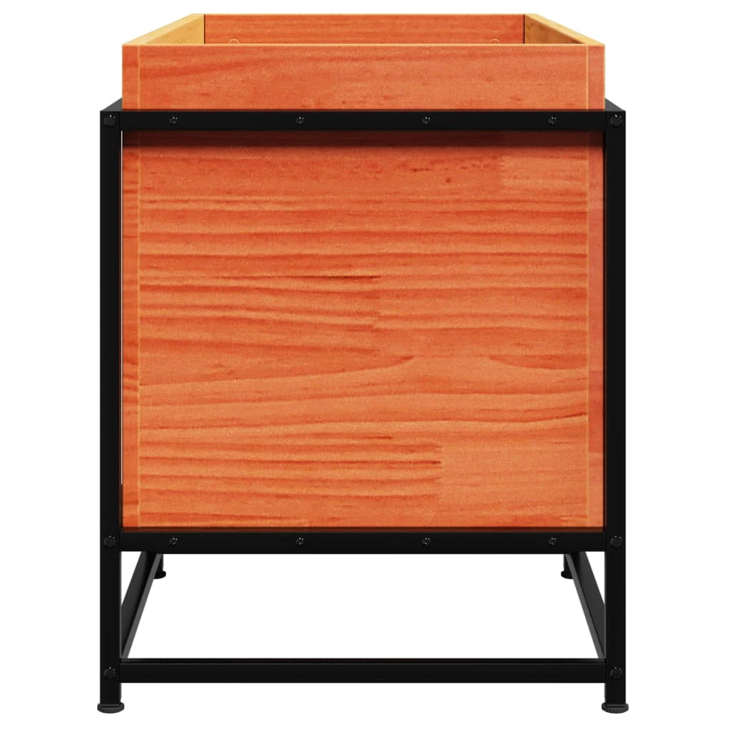 vidaXL Ζαρντινιέρα Καφέ Κεριού 80x40x50 εκ. από Μασίφ Ξύλο Πεύκου