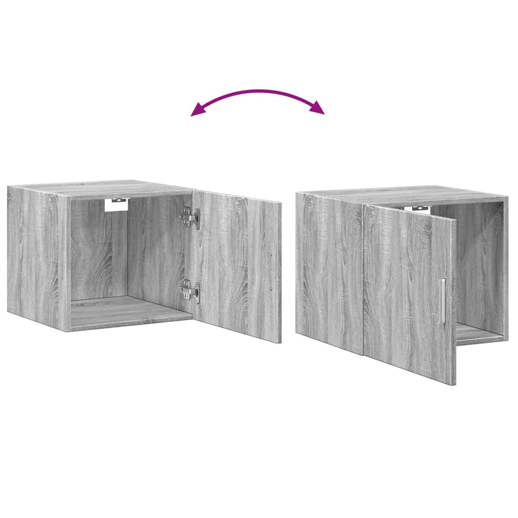 vidaXL Ντουλάπι Τοίχου Γκρι Sonoma 45x42,5x40 εκ. Επεξεργασμένο Ξύλο