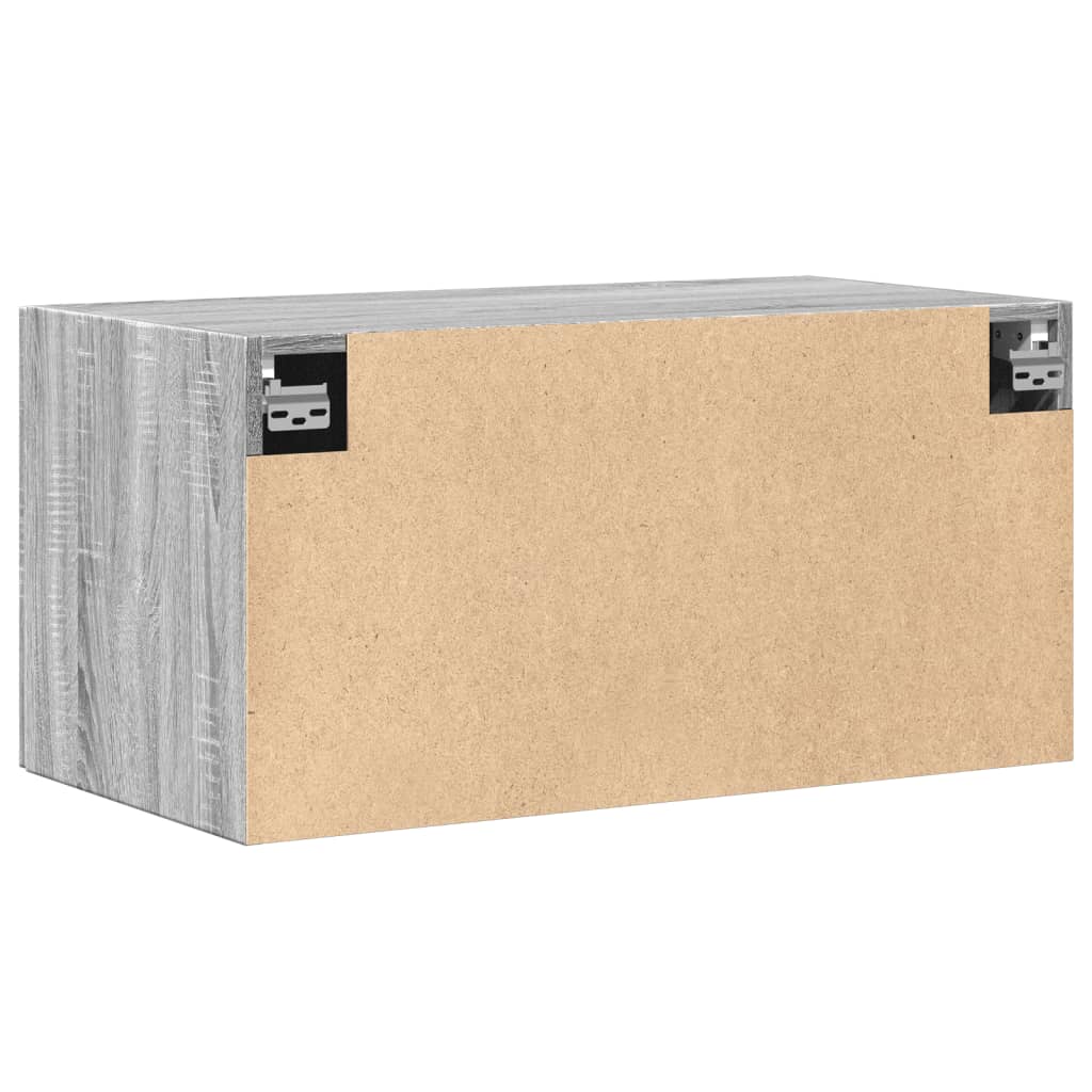 vidaXL Ντουλάπι Τοίχου Γκρι Sonoma 80x42,5x40 εκ. Επεξεργασμένο Ξύλο