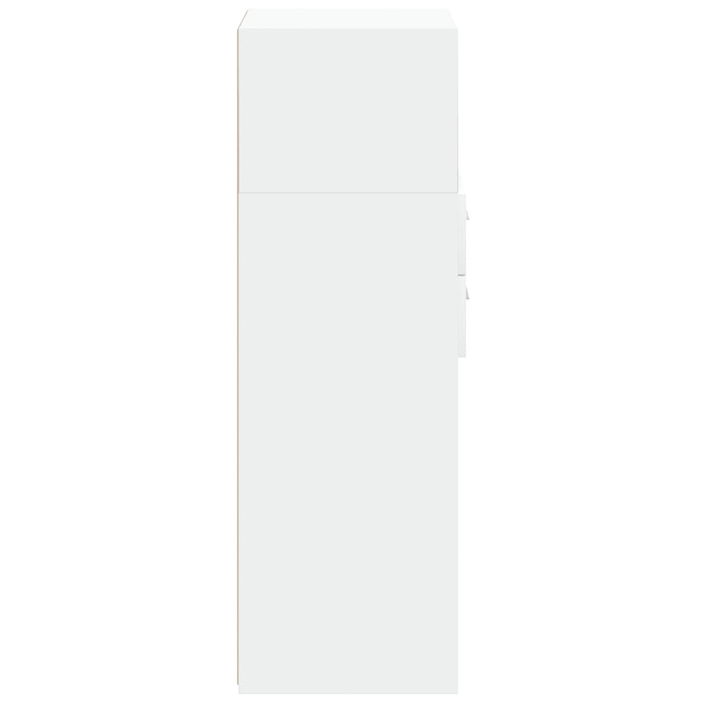 vidaXL Ντουλάπι Λευκό 45x42,5x124 εκ. από Επεξεργασμένο Ξύλο