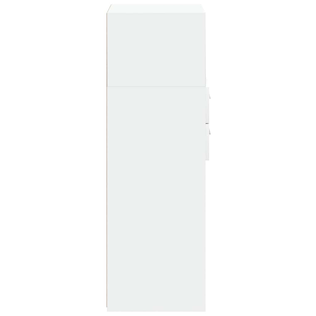 vidaXL Ντουλάπι Μαύρο 50x42,5x124 εκ. από Επεξεργασμένο Ξύλο